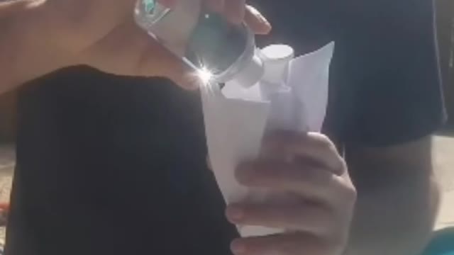 Hand Sanitizer Fire