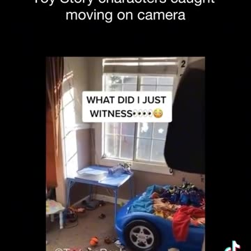 Toy Story characters caught moving on camera