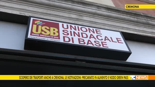 Sciopero dei trasporti anche a Cremona, le motivazioni: precariato in aumento e nodo green pass