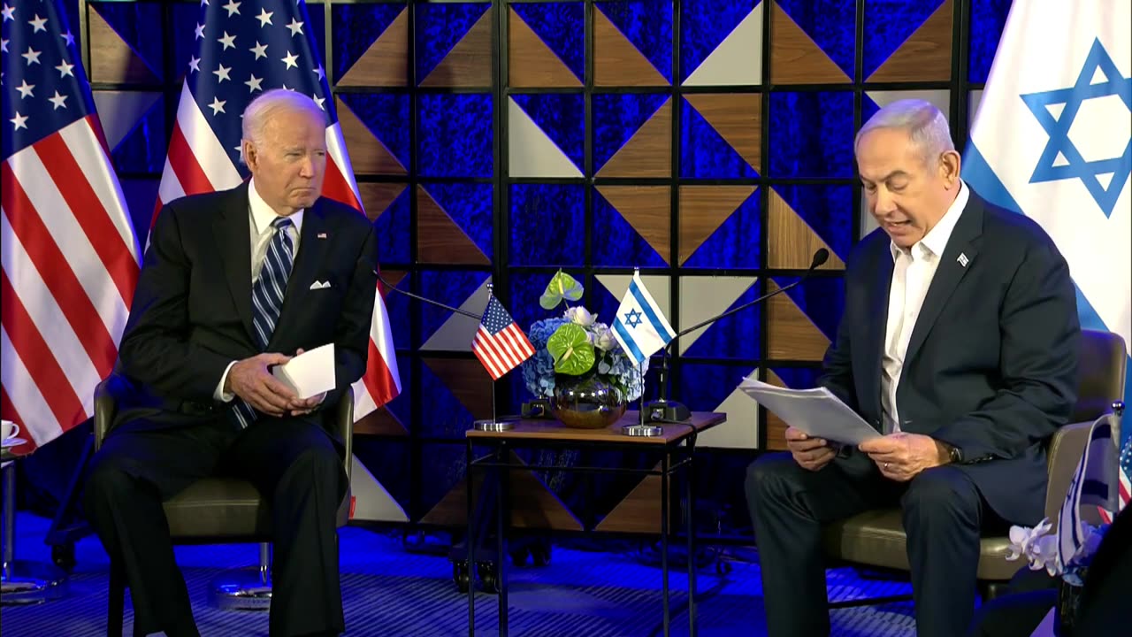 BIDEN A TELE AVIV 18 ŘÍJEN 2023