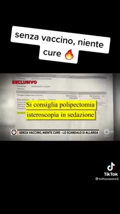 Non vaccinati a cui sono state negate le cure