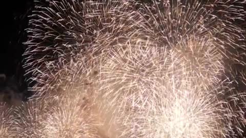 I always go to see a romantic fireworks show every year