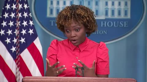 White House press secretary Karine Jean-Pierre holds a news conference