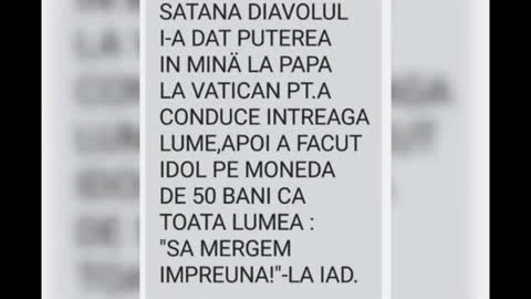 (3) 17. Moneda de 50 Bani cu Satana Papa Francisc