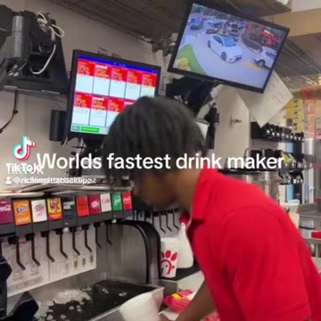 Holding up the damn drive thru