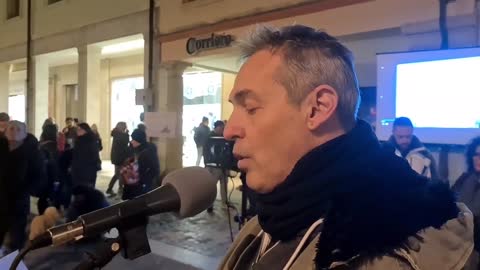 Rimini #nogreenpass 06/11/2021 - Video 1 di 2 - Iuri Gaudi, consulente associazione sportiva