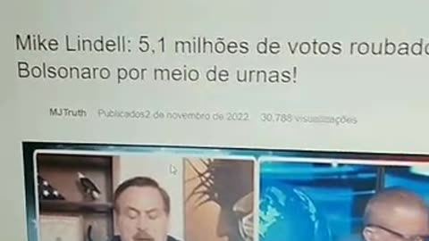 Mike Lindell talks about a possible difference of 5 million votes in the 2022 Brazilian elections