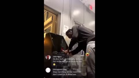 Chicago Rioter Livestreams Himself Looting An ATM With A Hammer