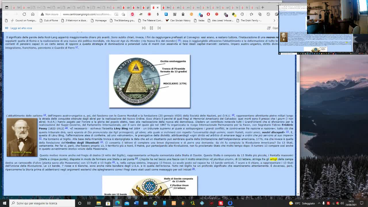 il simbolismo occulto nella banconota del dollaro