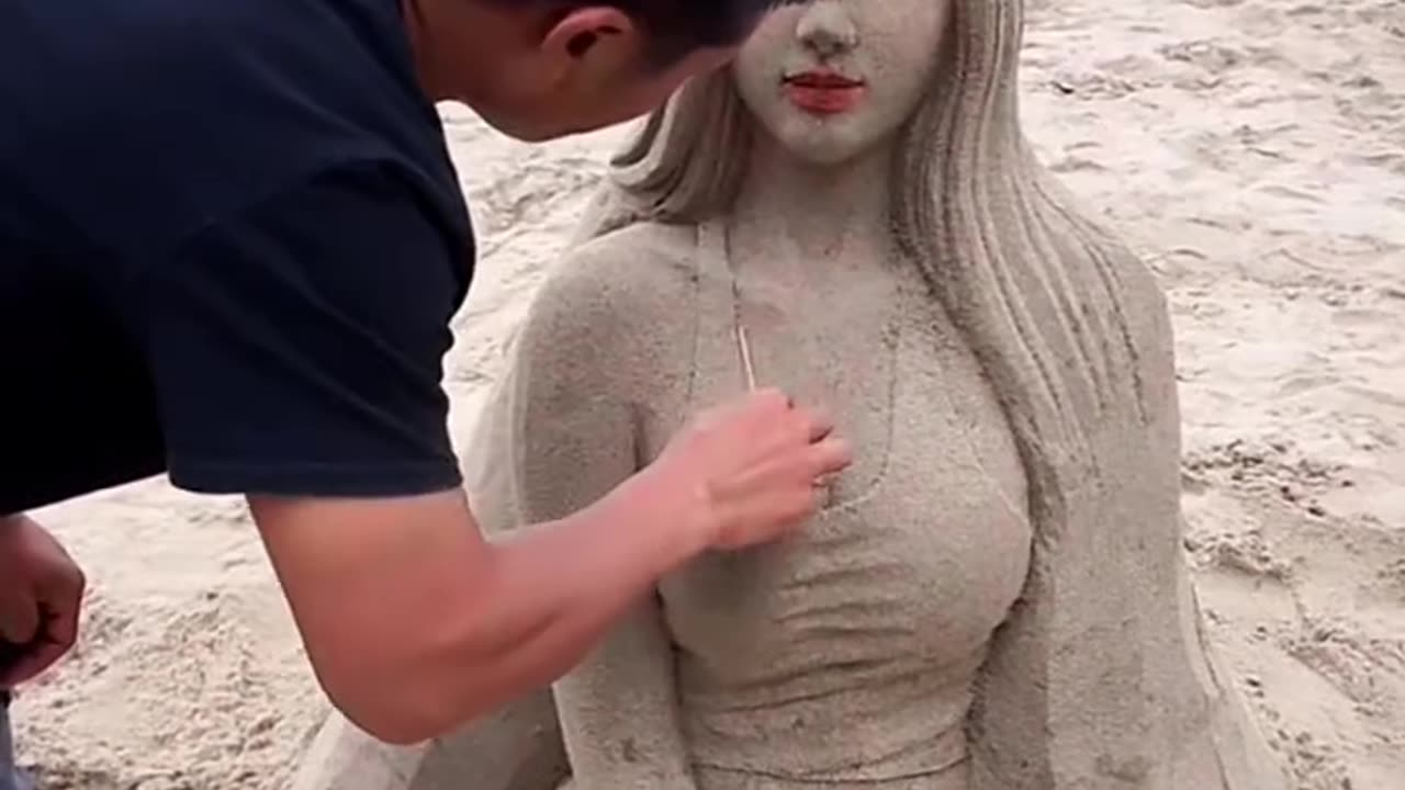 Sand Art Beutiful women sand Art