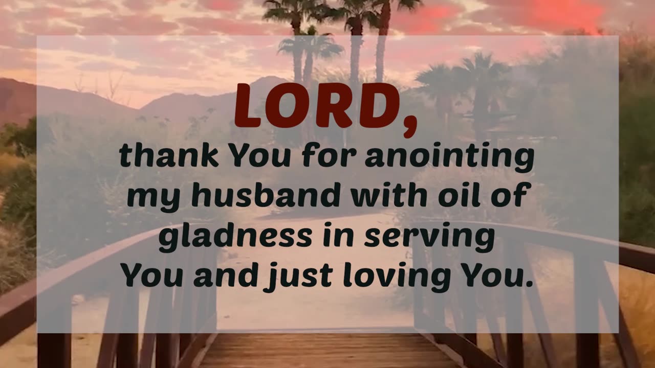 Prayer for Husband's Anointing