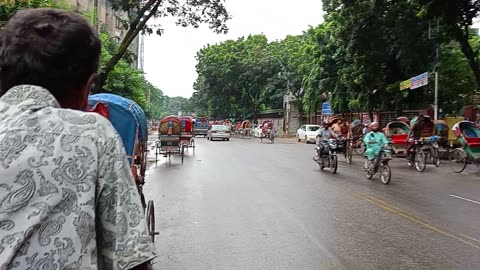 A day in a rickshaw in Dhaka.