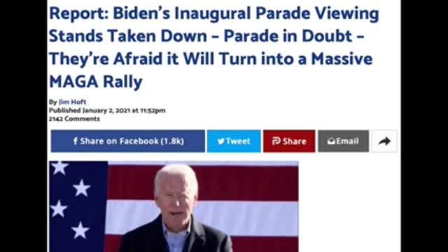 3439, Biden Has Cancelled Inaugural Parade, 3439