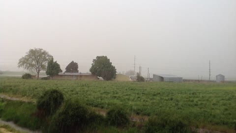 Rain Storm Crossing the Valley