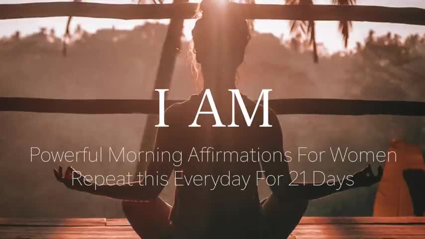 I AM Morning Affirmations for Women Powerful Guided Meditation 432 Hz Healing Frequency