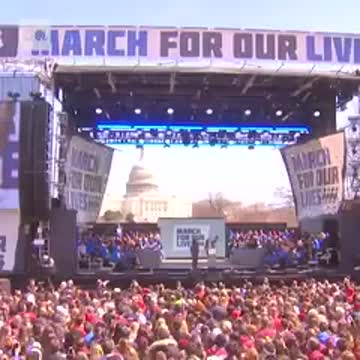 Parkland survivor shot in both legs composes herself after throwing up on stage