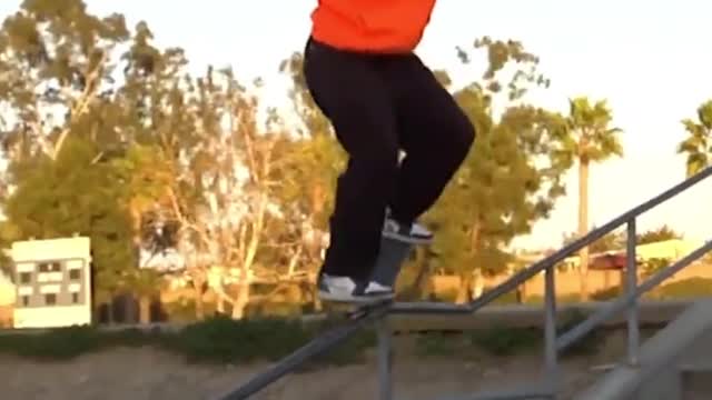 skateboarding on the street