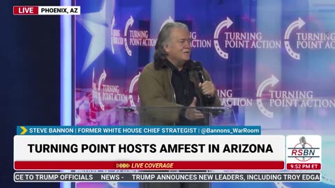 FULL SPEECH: Steve Bannon Speaks at TPUSA's America Fest Conference: Day One - 12/19/24