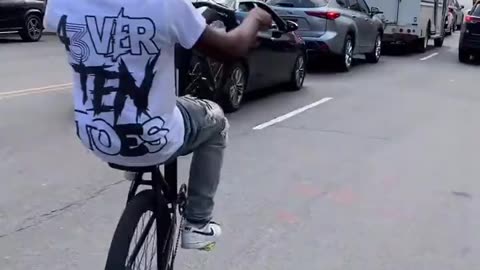 Biking Thru Traffic