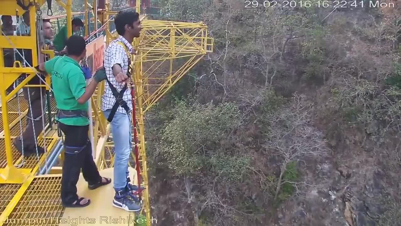 The Funny Bungee Jump in Rishikesh