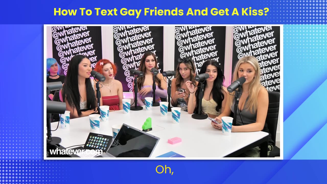how to text gay friends and get a kiss?