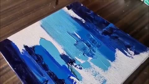 sea level oil painting