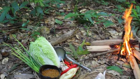 village life || Cooking Chicken Wings Recipe - Cook Chicken Salad BBQ, so delicious