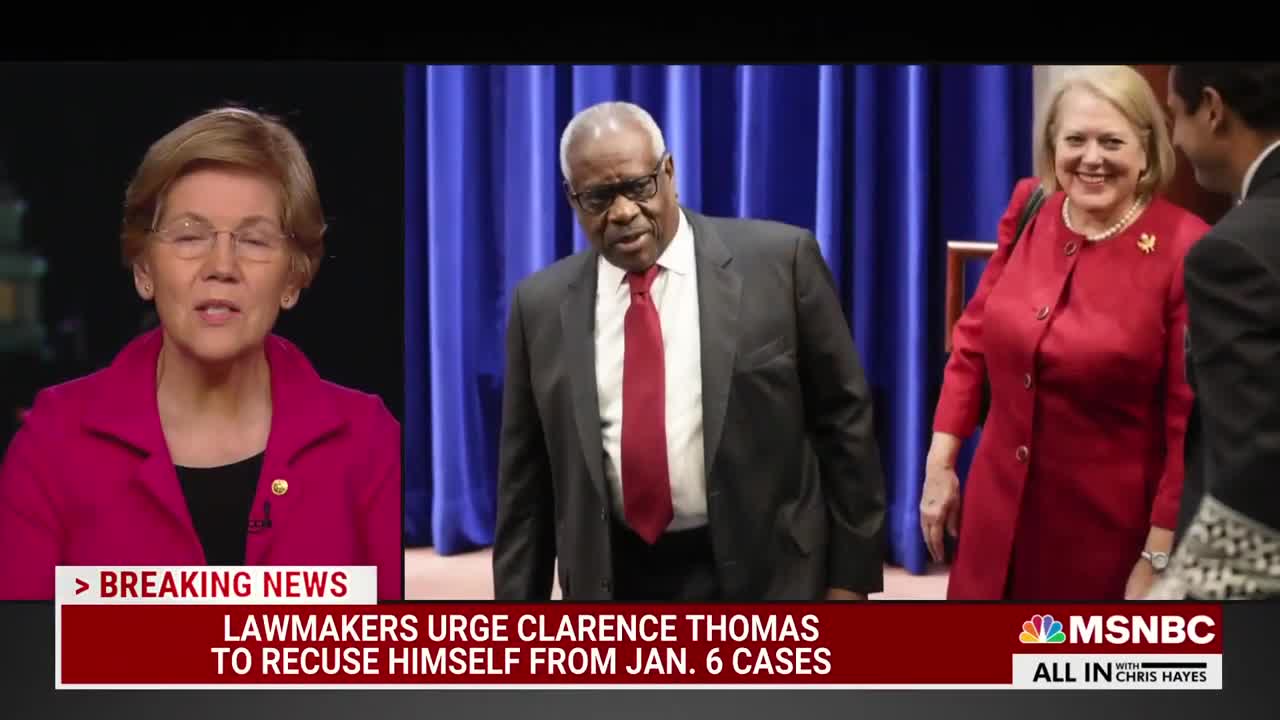 Warren_ Justice Thomas Must Recuse Himself From Jan. 6 Cases