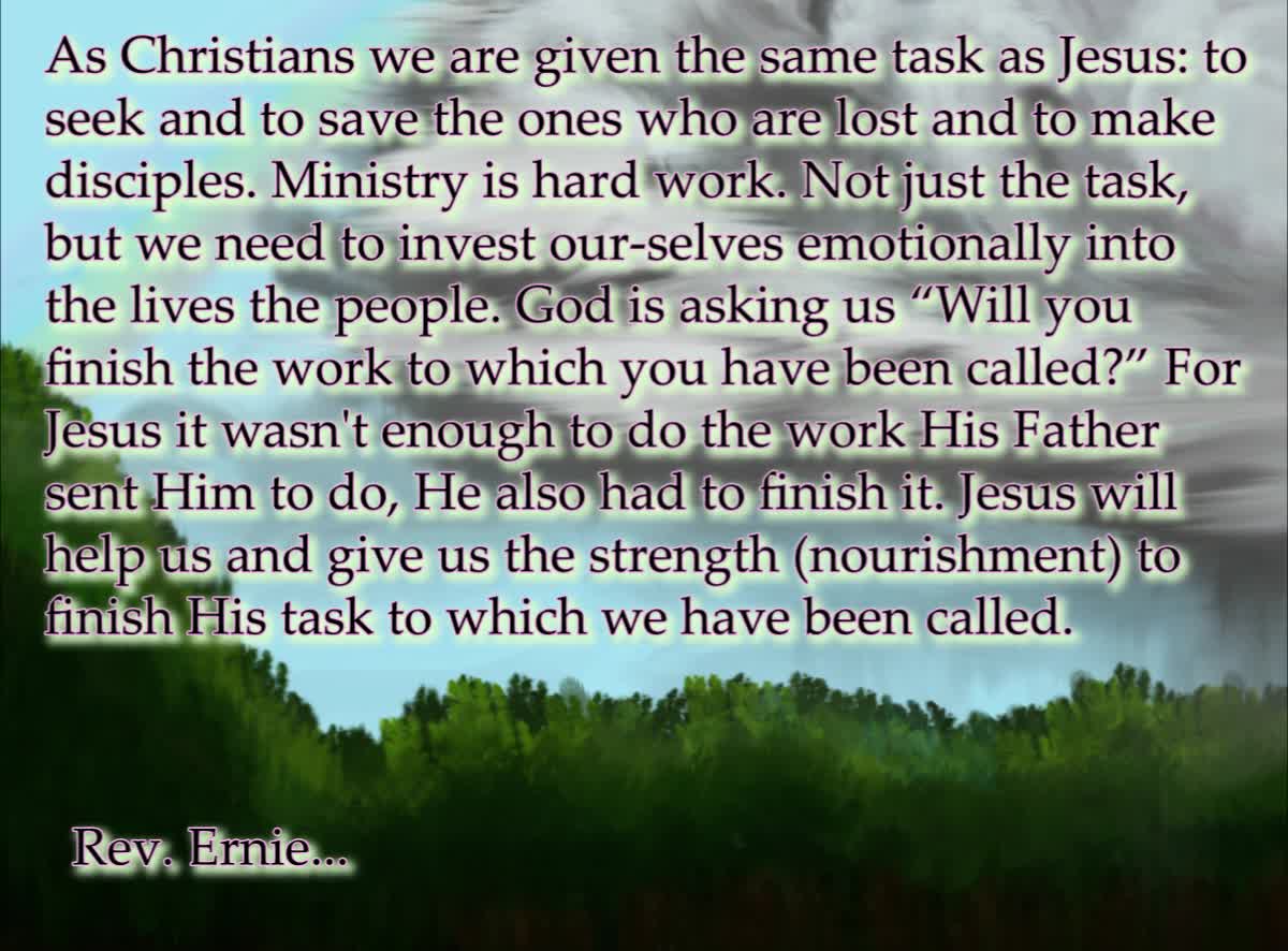 Daily Message from Rev. Ernie, March 25 2022
