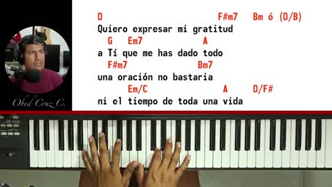 Mas que palabras - Video tutorial piano