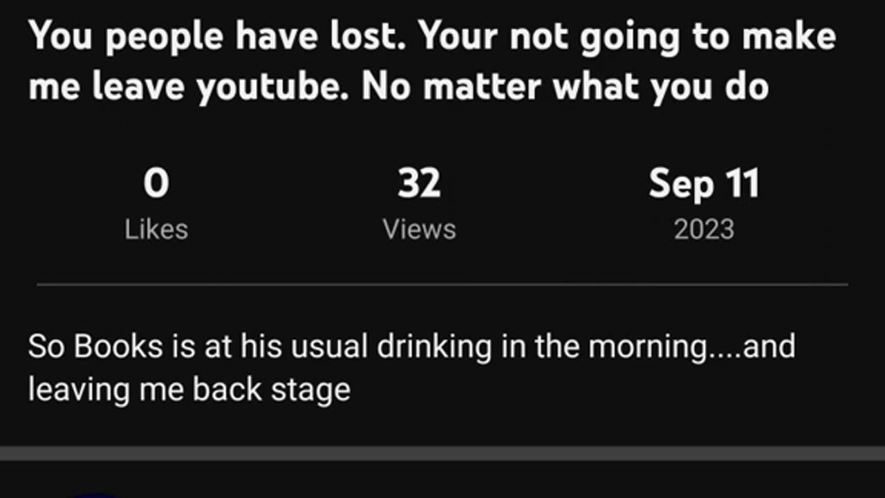You people have lost.