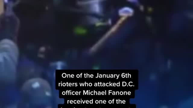 One of the January 6th rioters who attacked D.C.officer Michael Fanone received one of