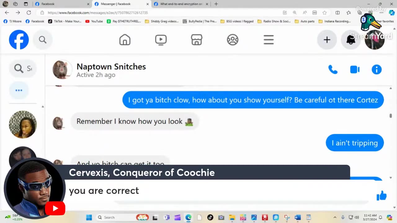 Full upload| TT live snitching on Naptown for exposing him as a snitch.