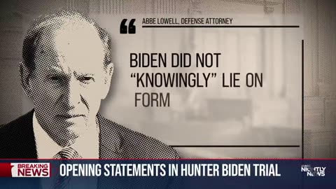 The prosecution claims that Hunter Biden lied on a federal paperwork about using drugs.