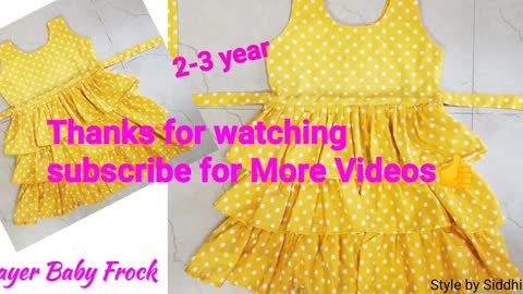 Sewing baby frock