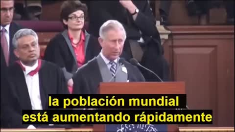 Carlos III se reafirma en los preceptos de la Agenda 2030. Sobra gente en el mundo