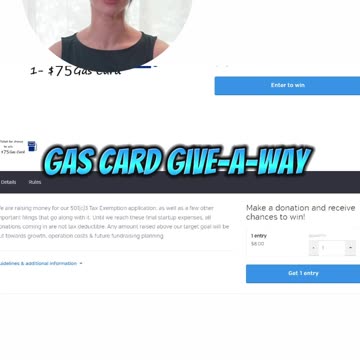 Gas Card Drawings-Time is running out
