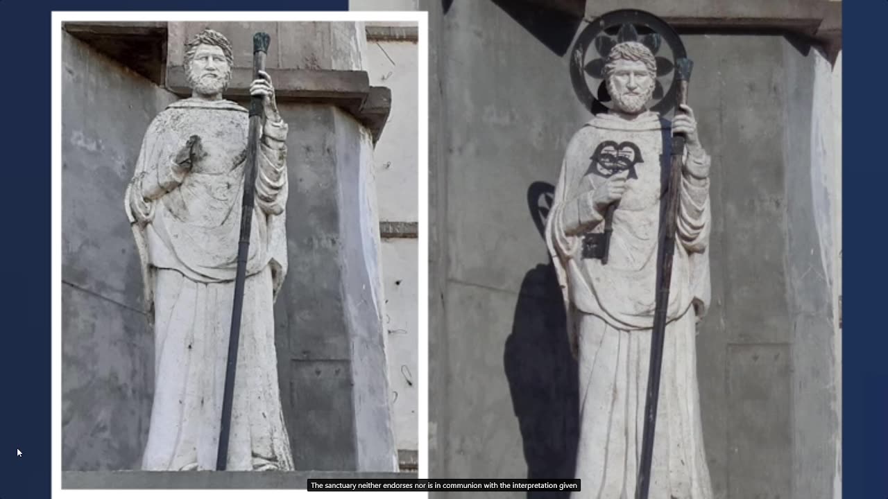 Lightning strikes statue of St Peter destroying his halo & the keys on Bergoglio's birthday 12-17-23