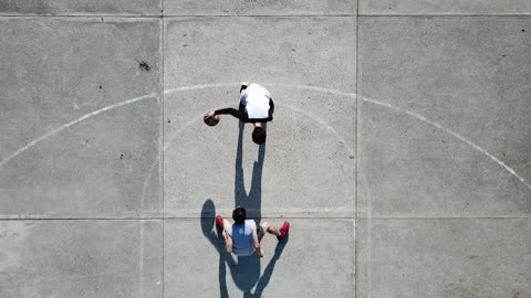 One on one basketball game