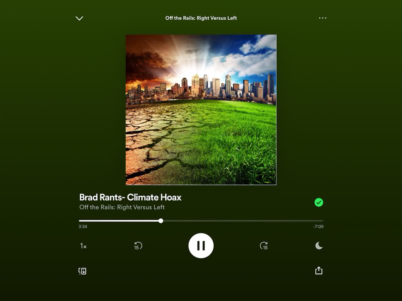 Off The Rails: Right Versus Left - Brad Rants - Climate Hoax