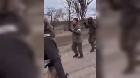 Russian soldiers surrendering in Ukraine