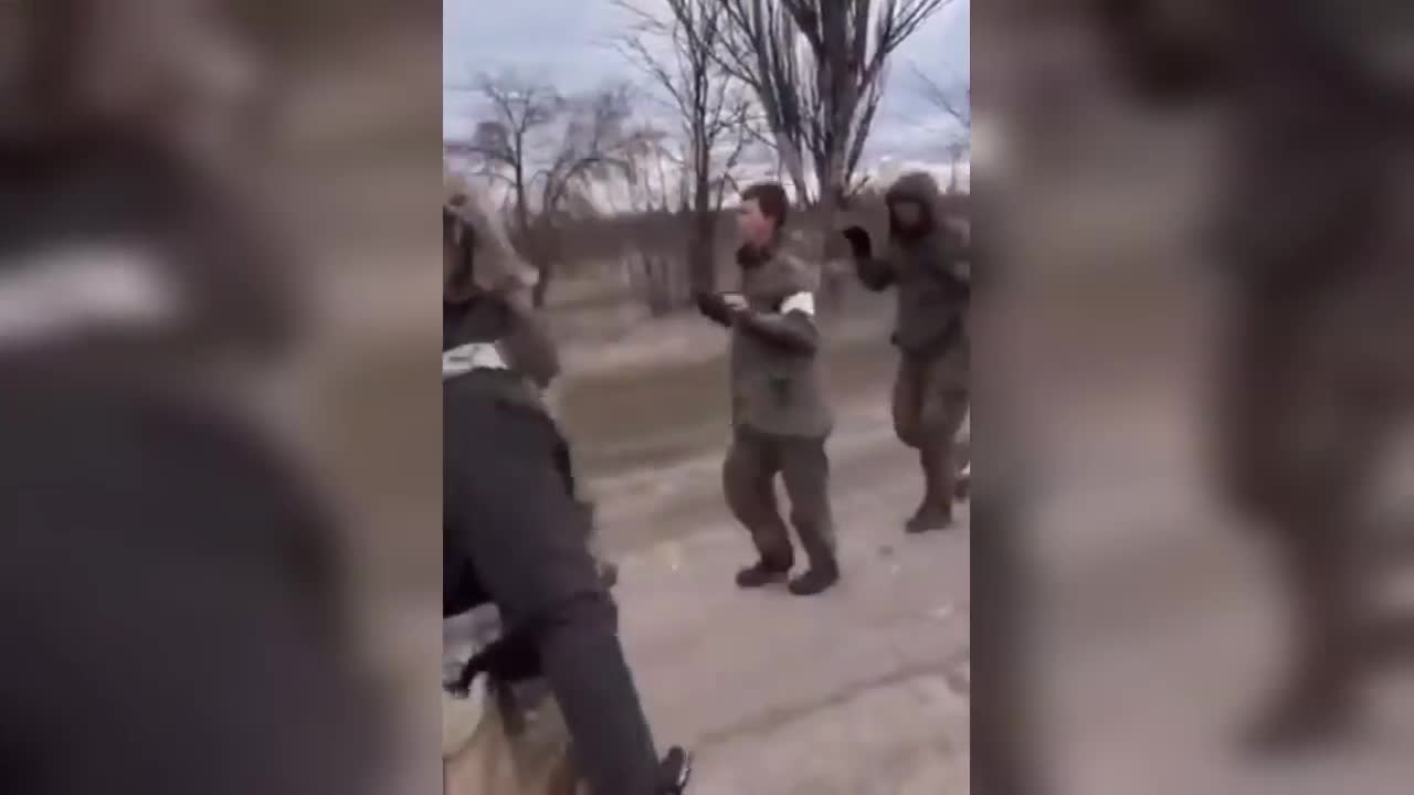 Russian soldiers surrendering in Ukraine