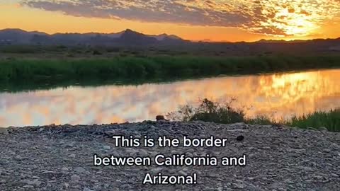 This is the border between California and Arizona!