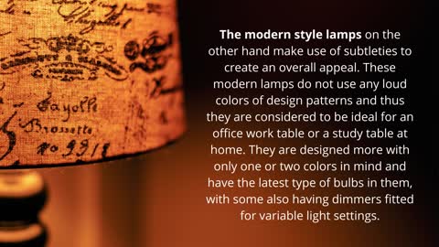 How to Add Charm To Your Home With Table Lamps?