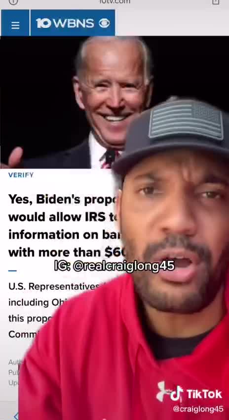 Jim Crow Joe Biden is trying to access of BANK ACCOUNTS!