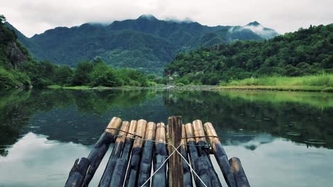 raft on the river