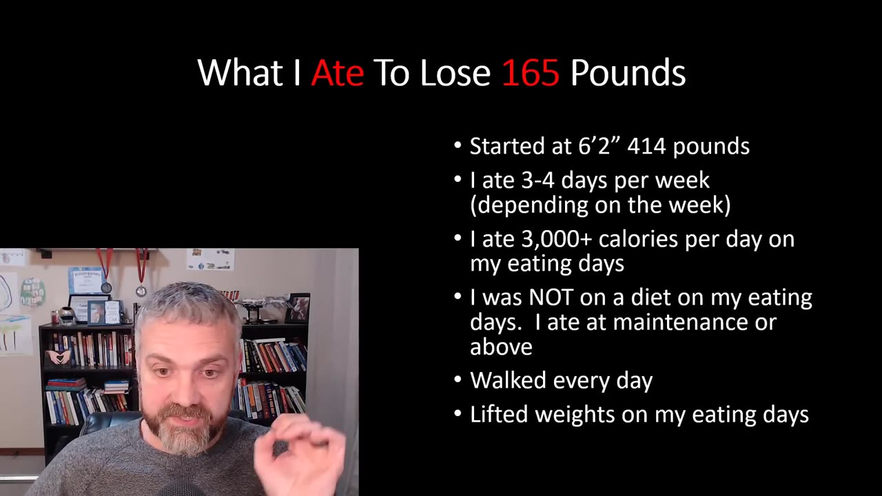 What i ate to lose 165 pounds ( with alternate day fasting)