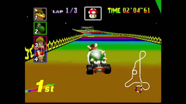 Mario Kart 64 (mk64) Special Cup 50cc (Bowser) no commentary