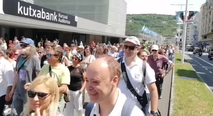 Freedom Rally in San Sebastian Spain