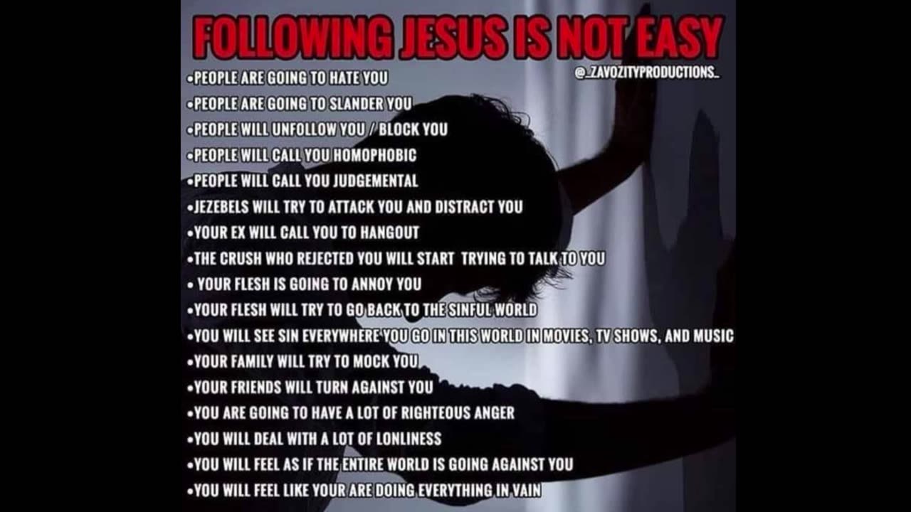 Following Jesus is Not Easy!!